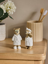 Next Bertie Bear Natural Spa Ornaments Bathroom Decor Set of 2- Buy online at McGrocer