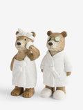 Bertie Bear natural spa ornaments set of 2 (British brand)