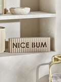 Natural Nice Bum Rib Word Block Ornament Bathroom Ornament