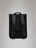 Rains Black Rolltop Waterproof Rucksack backpack, UK version