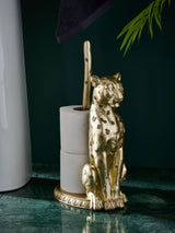 Next Gold Cheetah Floor Standing Toilet Roll Holder 4-Roll Capacity- Buy online at McGrocer