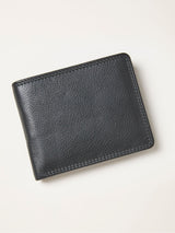 Next FatFace Black Twin Stitch Leather Wallet- Buy online at McGrocer