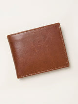 Next FatFace Tan Brown Corner Stitch Detail Leather Wallet- Buy online at McGrocer