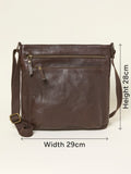 FatFace Allie chocolate brown crossbody bag - British product