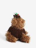 Hamish Highland Cow Christmas Pudding Doorstop, dimensions 25x24x20cm - British product