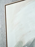 Pacific Lifestyle White Square Canvas Wall Art with Oak Effect Frame