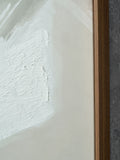 Pacific Lifestyle White Square Canvas Wall Art with Oak Effect Frame