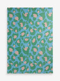 Eleanor Bowmer blue leopard print wool rug - British product