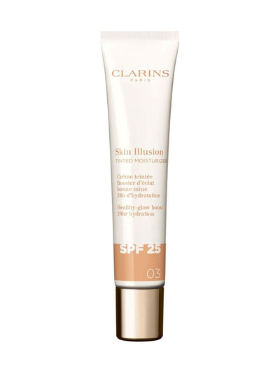 Next Clarins Skin Illusion Tinted Moisturiser SPF25 Facial Moisturiser 40ml- Buy online at McGrocer