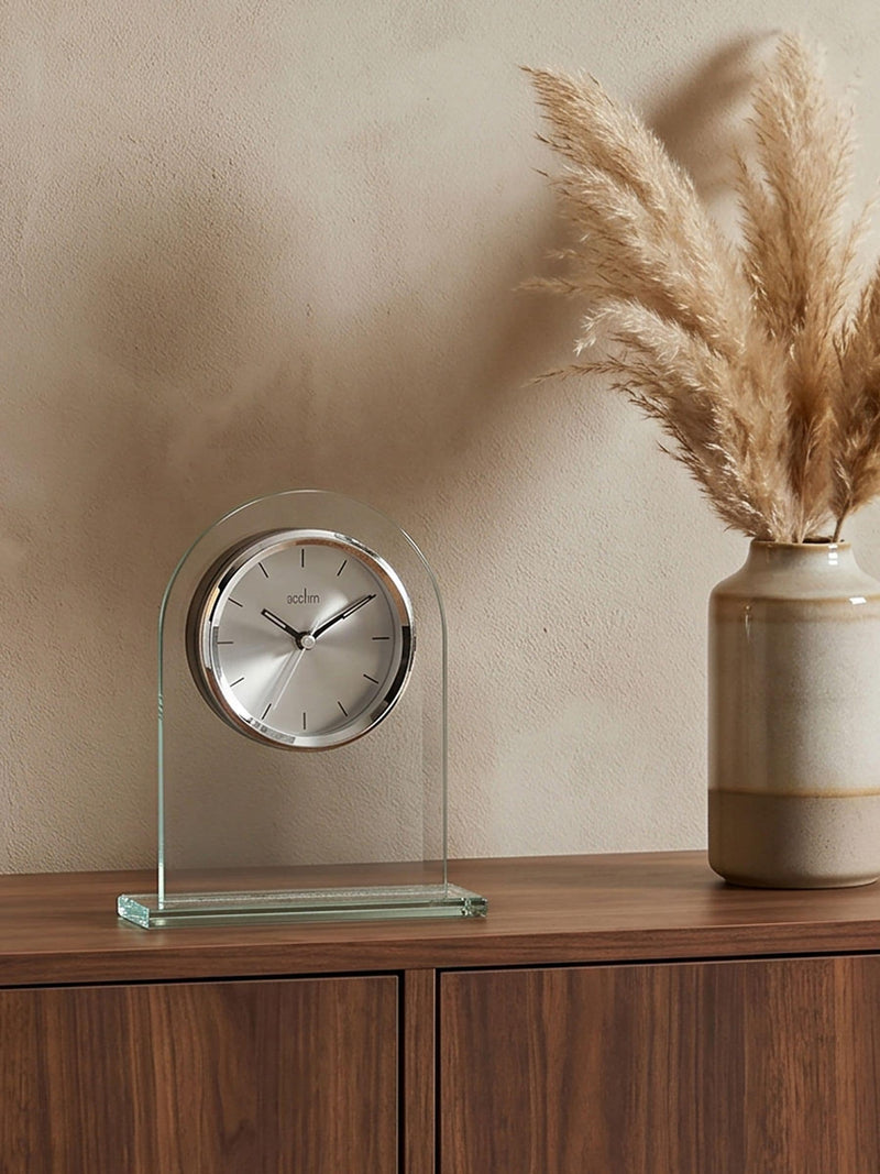 Acctim Glass Ledburn Mantel Clock - British product