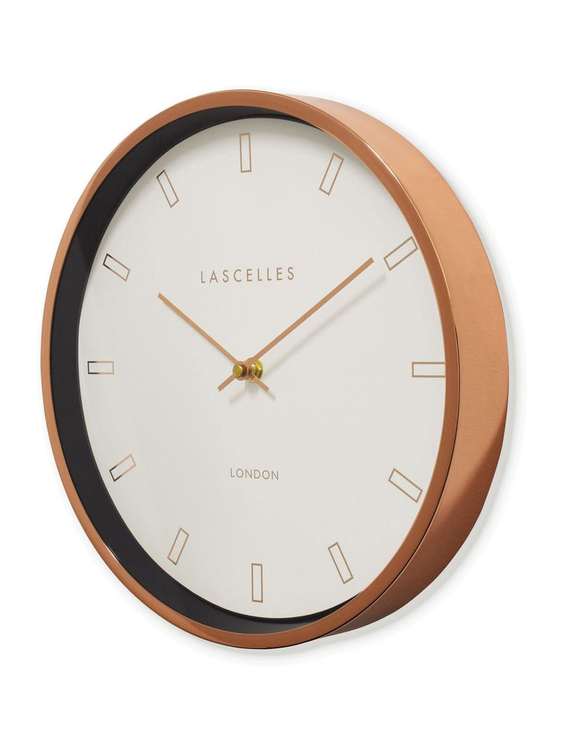 Brookpace Lascelles Rose Gold Firecrest wall clock - British product