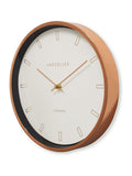 Brookpace Lascelles Rose Gold Firecrest wall clock - British product