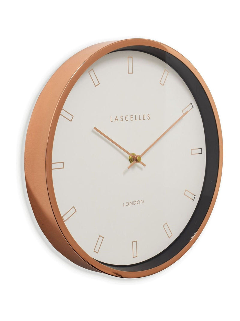 Brookpace Lascelles Rose Gold Firecrest wall clock - British product