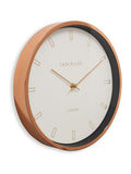 Brookpace Lascelles Rose Gold Firecrest wall clock - British product