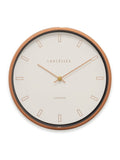 Brookpace Lascelles Rose Gold Firecrest wall clock - British product