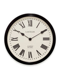 Brookpace Lascelles Black wall clock with Roman numerals 50cm diameter - British product
