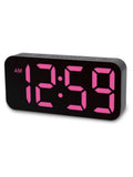 Acctim Clocks Black Ramone LED Farbwechsel Wecker - Britisches Produkt