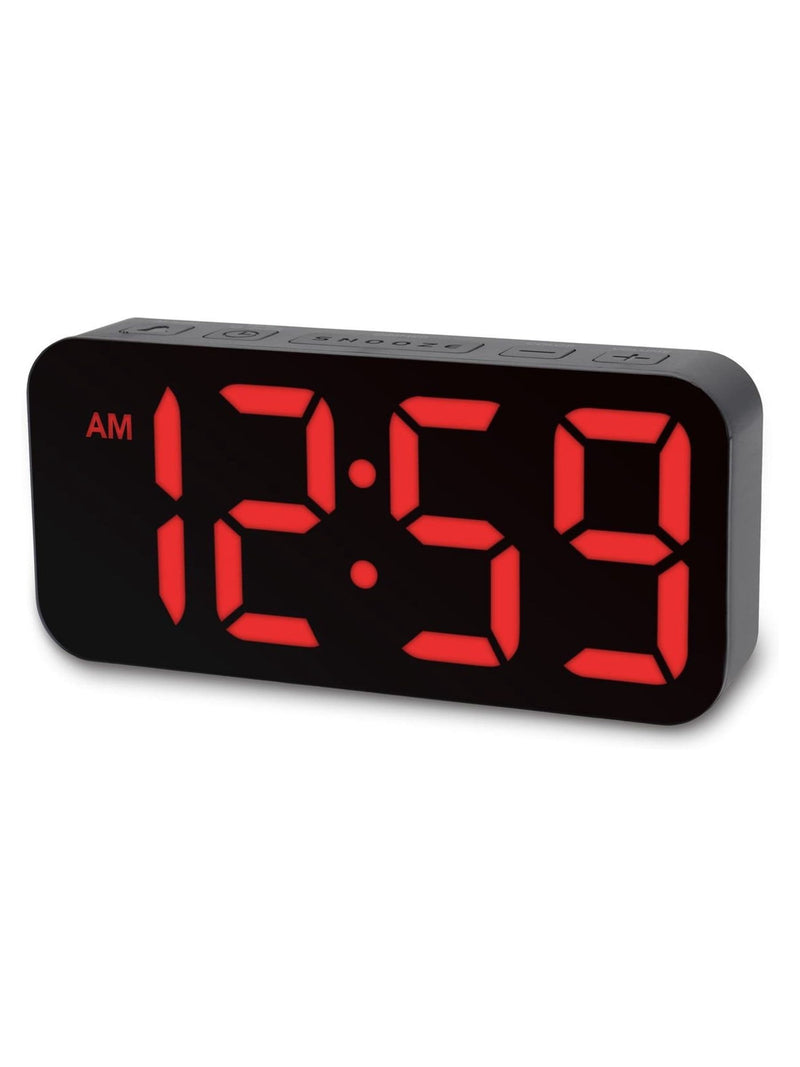 Acctim Clocks Black Ramone LED Farbwechsel Wecker - Britisches Produkt