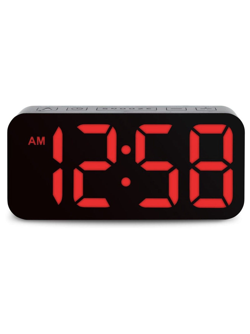 Acctim Clocks Black Ramone LED Farbwechsel Wecker - Britisches Produkt