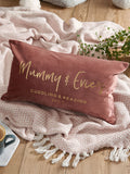 No Ordinary Gift personalised mum velvet cushion 50x30cm - British product