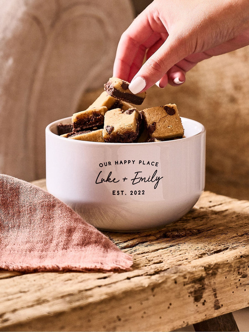 No Ordinary Gift personalised snack bowls 13x8 cm, UK version