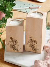 Next No Ordinary Gift Wooden Birth Flower Candle Holder Set- Buy online at McGrocer