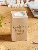 Next No Ordinary Gift Wooden Mother's Day Candle Holder Tealight Holder 13cm Tall- Buy online at McGrocer