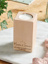 Next No Ordinary Gift Personalised Wooden Tealight Candle Holder Set 10cm and 13cm- Buy online at McGrocer