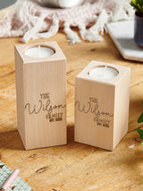 Next No Ordinary Gift Personalised Wooden Tealight Holder 13cm Tall- Buy online at McGrocer