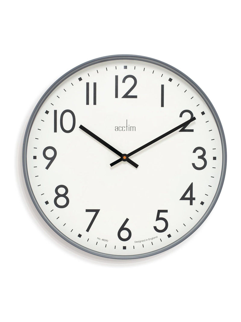 Acctim Ashridge Aston Grey 50cm wall clock - British product