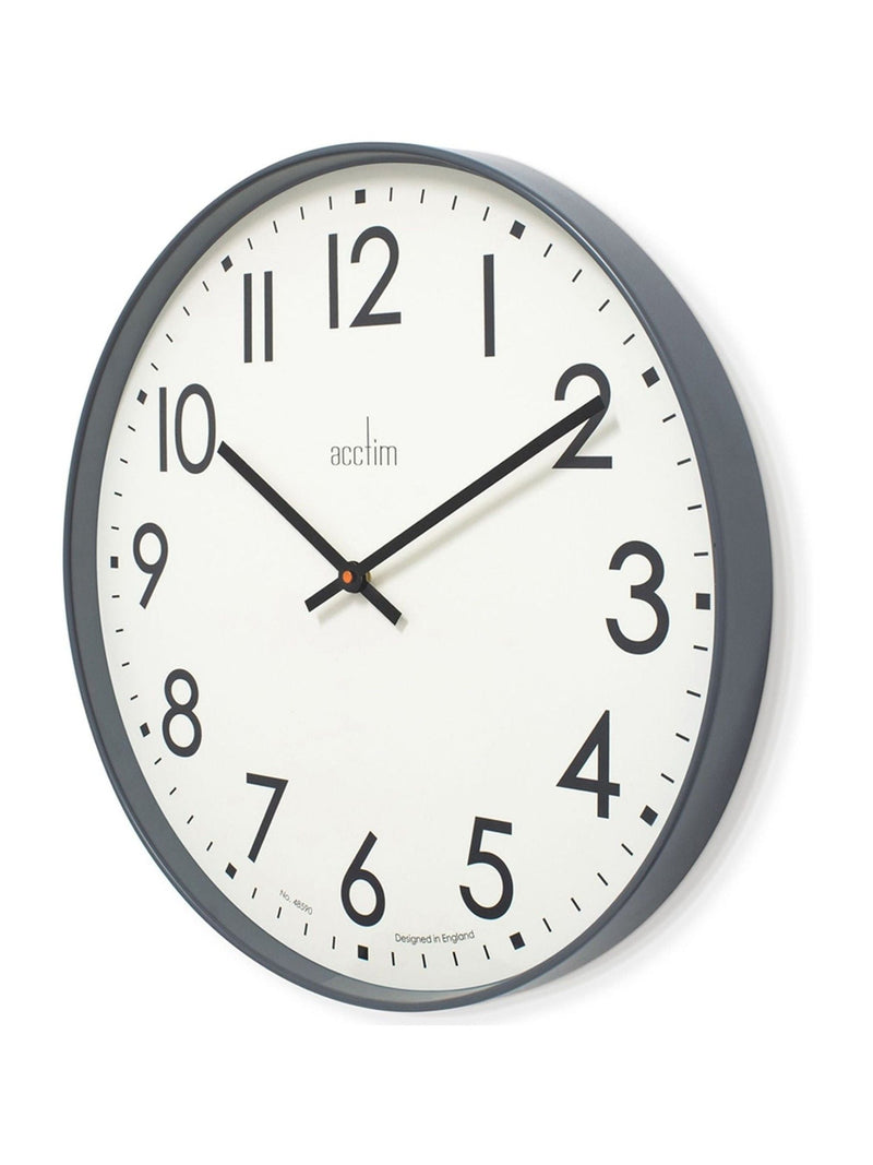 Acctim Ashridge Aston Grey 50cm wall clock - British product