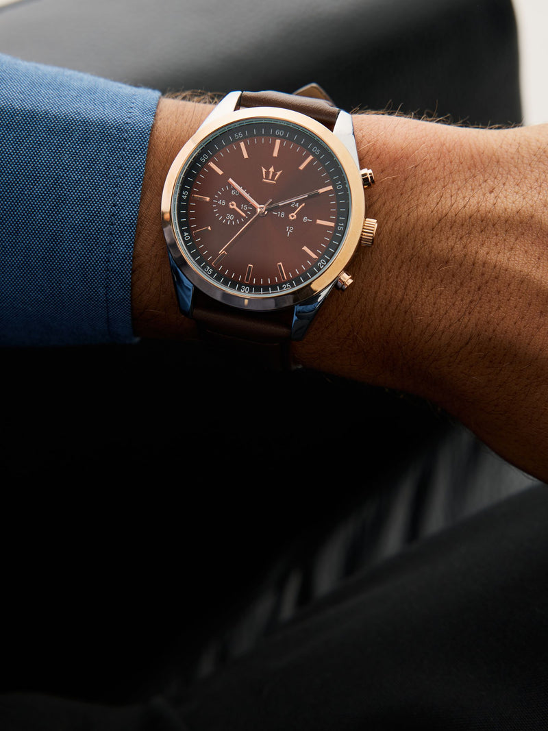 Brown/Bronze Classic Strap Watch
