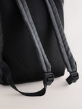 Black rubberised backpack roll top - British product