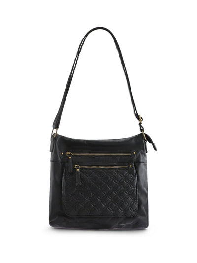 Next Pavers Black Multi-Zip Leather Cross-Body Bag- Buy online at McGrocer