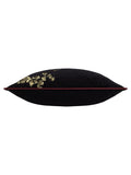 Paoletti velvet cushion black embroidered lobster design (British brand)