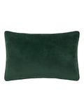 Paoletti green velvet cushion with panda embroidery - British product