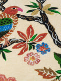 Wylder embroidered cushion with bird motif, 50x50cm, imported from the UK