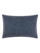 Next Yard Indigo Ramas Jacquard Cushion 60 x 40cm- Buy online at McGrocer