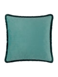 Paoletti multicolour Marjoelle flowers printed velvet cushion 50x50cm, imported from the UK