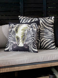 Paoletti zebra woven cushion 50x50, UK version