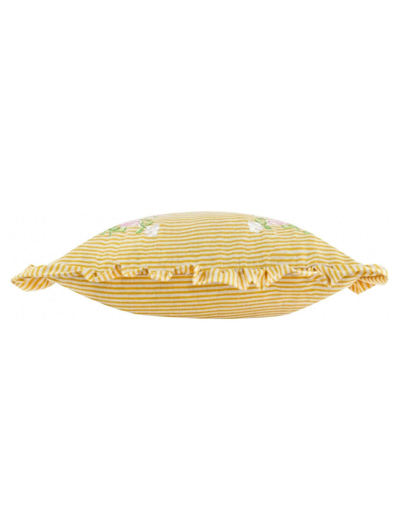 Wylder Martha embroidered ruffle cushion, UK version