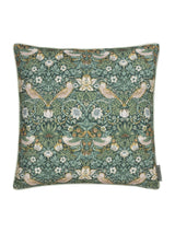 Next Morris & Co Green Strawberry Thief Piped Outdoor Cushion 50cm- Buy online at McGrocer