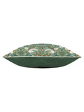 Morris & Co green Strawberry Thief piped outdoor cushion, imported from the UK