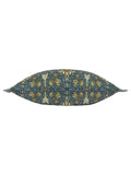 Morris & Co Indigo Snakeshead printed outdoor cushion (British brand)