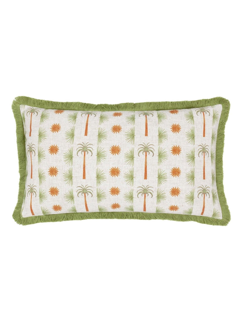 Furn Tropicala multicolour palm printed cushion, imported from the UK