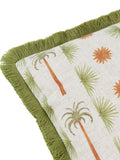 Furn Tropicala multicolour palm printed cushion, imported from the UK