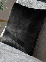 Next HÖEM Black Malans Piped Velvet Cushion- Buy online at McGrocer