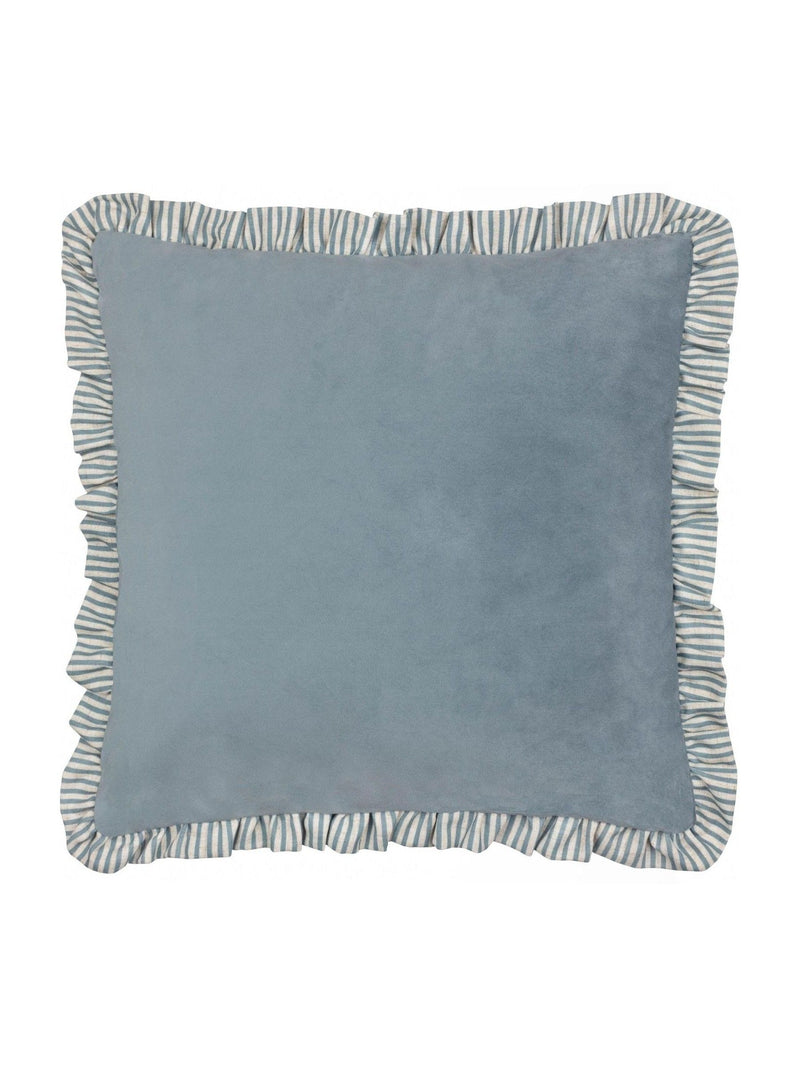 Wylder Solene ruffle velvet cushion 45cm, UK version