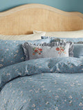 Wylder Solene ruffle velvet cushion 45cm, UK version