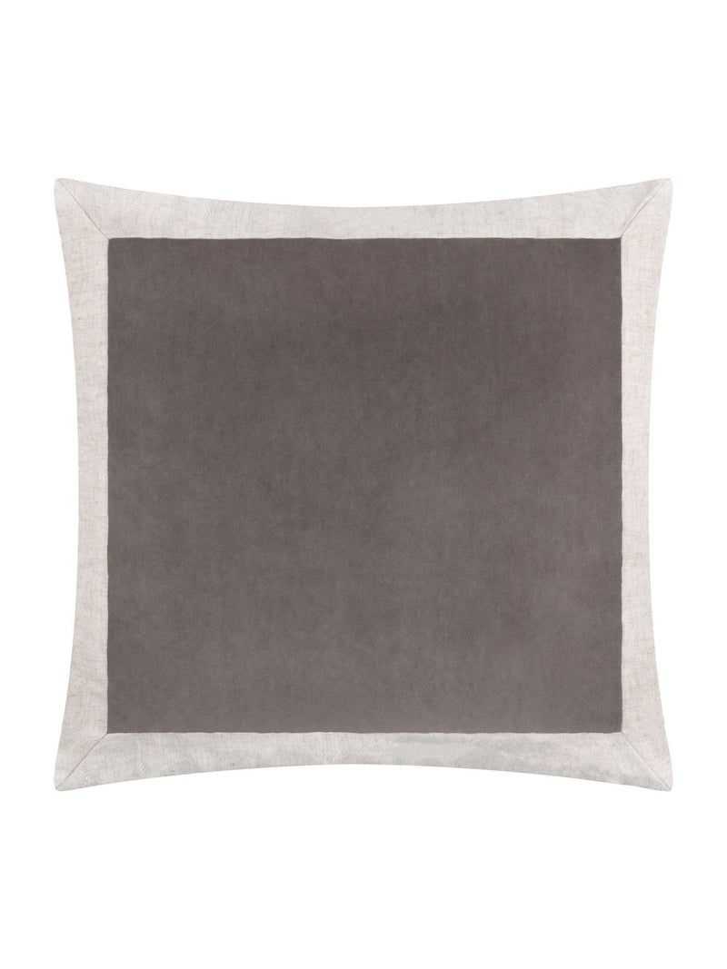 Yard taupe Auden velvet cushion 50cm (British brand)